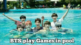 BTS Play Games in pool  // Real Hindi Dubbing // Run episode 4