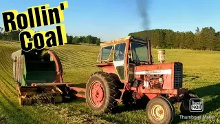 Chopping Oats and Peas Part 2/Fight to the Finish After Breakdown!/Using the Bale Wrapper to Finish