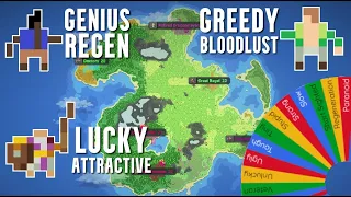 6 Kingdoms With Random Traits Fight On A Massive Continent! - WorldBox