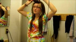 How I Put MY "Scene"  Hair Extensions In! (: