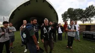 Backstage at Lowlands 2014 with SAE