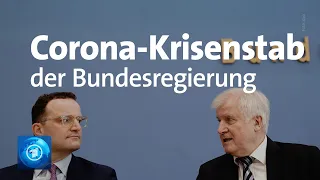 Coronavirus: Bundesregierung stellt Krisenstab vor - Seehofer: "Lage deutlich verschärft"