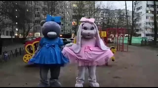 Ростовые куклы Зайка Ляля и Мишка Тедди