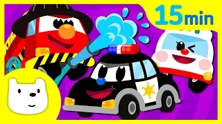 Car Songs Compilation♪ | Police car Fire Truck Ambulance + | Tidi Songs for Children★TidiKids