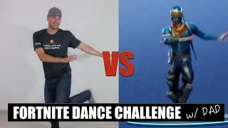 Fortnite Dance Challenge with Dad In Real Life