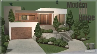Modern Hill Home |  Bloxburg Speedbuild | Grxceea