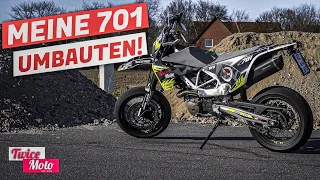 SO EINFACH habe ich meine Husqvarna 701 KOMPLETT verändert/customized! | TwiceMoto