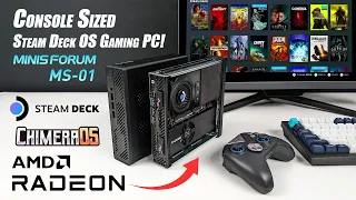Steam Deck OS on a CONSOLE-SIZED BEAST! The New MS-01 Is Crushing Games!