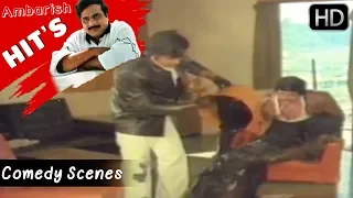 Ambarish - Shankarnag Super Comedy Scene in Hotel | Barjari Bate Kannada Movie