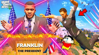 Franklin's First Day As A President In Los Santos In GTA 5 ! | GTA 5 AVENGERS