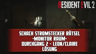 Resident Evil 2 Remake - Schachstecker/Stromstecker Rätsel Lösung - Durchgang 2 - Guide