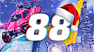 ROCKET LEAGUE INSANITY 88 ! (BEST GOALS, FREESTYLES) MERRY CHRISTMAS 🎄❄️