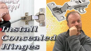 Install Concealed Hinges on Cabinets