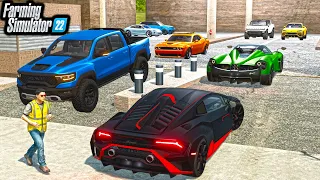 VALET PARKING FOR MILLIONAIRE'S! ($5,000,000 SUPERCAR) | Farming Simulator 22