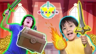 RYAN vs DADDY in EPIC ROBLOX DUNGEON QUEST ! Escape the UNDERGROUND!