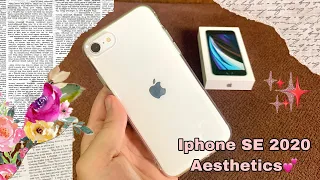 Aesthetic Unboxing iPhone SE 2020 in 2021 with some cases !🥰