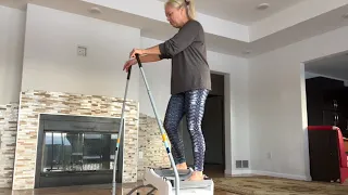 Using aeroski  Workout at home idea Fun workout