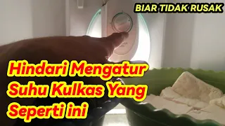 HINDARI MENGATUR SUHU KULKAS YANG SEPERTI INI, BISA CEPAT RUSAK