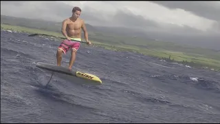 Kai Lenny and the First Foil Downwinder