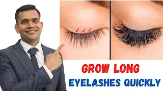 Grow long, Healthy Eyelashes Quickly | How to grow thick and long eyelashes Naturally