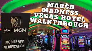 MGM Grand Las Vegas Sunday Morning March Madness Resort Walking Tour