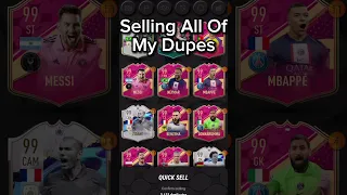 Selling All Of My Dupes Before MADFUT 24😢Goodbye MADFUT 23. #viral #foryou #popular  #madfut