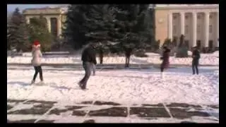 Флэшмоб в Кагуле "Зимний фан"