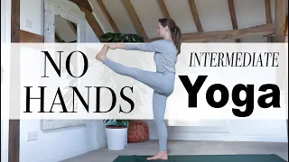 Intermediate Hands-Free Vinyasa Yoga - Minimal Cues Yoga Flow - YogaCandi