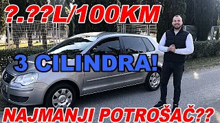 ŠOK..100KM VOŽNJE ZA 2L DIZELA? VW POLO 1.4TDI*test potrošnje