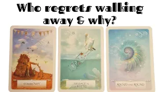 🔮 Who regrets walking away & why? 🔮 Will they try to come back? 🔮 pick a card tarot ✨️ timeless ✨️