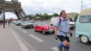 Traversée de Paris Vincennes En Anciennes 30 juillet 2023 #mariepanic no.1 #Paris #toureiffel