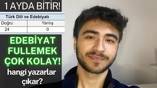 1 AYDA EDEBİYATI FULLETEN VİDEO! SORULAR NEREDEN GELİR? #yks #ayt #tyt