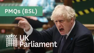 Prime Minister's Questions with British Sign Language (BSL) - 26 May 2021