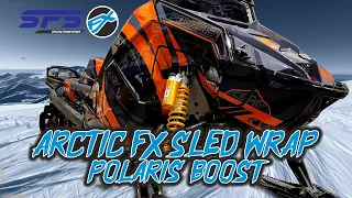 Arctic FX Sled Wrap On Polaris Boost