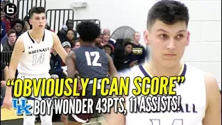 "OBVIOUSLY I CAN SCORE!" KENTUCKY commit Tyler Herro scores 43 Points, 11 Assists! Full Highlights!