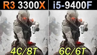 Ryzen 3 3300X Vs. i5-9400F | New Games Benchmarks