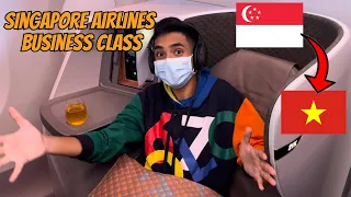 Luxury at 40,000 Feet: My Business Class Experience from Singapore to Hanoi, Vietnam @singaporeair​