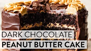 Dark Chocolate Peanut Butter Cake | Sally's Baking Recipes