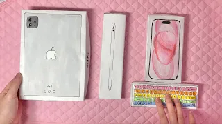 💸paper diy💸 APPLE PRODUCTS UNBOXING COMPILATION | ASMR | applefrog