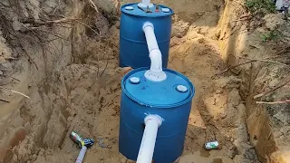 Blackwater septic system for my camper part 1