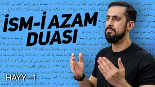 Kesin Kabul Olacak İsm-i Azam Duası - Hayatın 29 Tarifi [5 Hayy 1] | Mehmet Yıldız