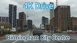 4K Drive through Birmingham City Centre UK driving adventure