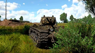 Тяжелый случай тяжелого танка СССР  КВ-1(ЗИС 5) в  War Thunder