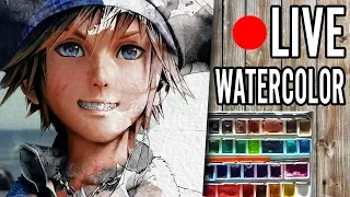 Kingdom Hearts III - Pirate Sora【Watercolor LIVE Stream】