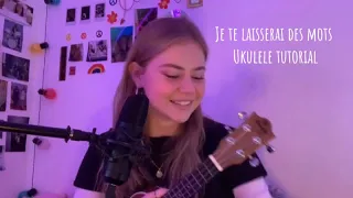 Je te laisserai des mots ukulele tutorial