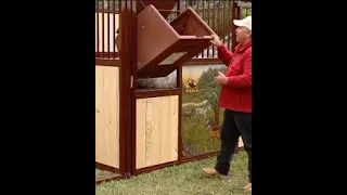 Horse Hay Feeder for the Stall with Tilt Out Design