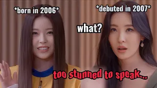 Sunmi's reaction when she found out Kyujin was born in 2006