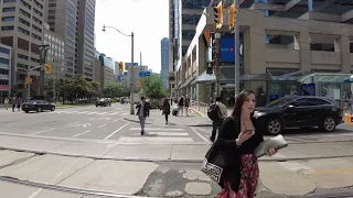 4K Walking on Dundas street and more in TORONTO CANADA