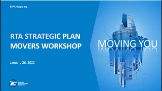 RTA Strategic Plan Movers Workshop January 2022