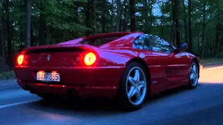 Ferrari F355 GTS Takeoff Sound by shooting flames Capristo Exhaust